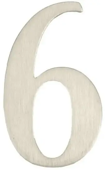 Numër dere Haushalt SS-6, 62 mm, çelik inox, shifra 6