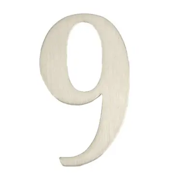 Numër dere Haushalt SS-9, 62 mm, çelik inox, argjendtë