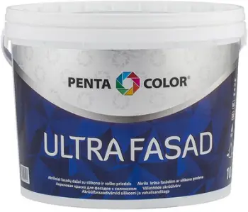Bojë fasade Pentacolor Ultra Facad, dispersion, 10L, e bardhë