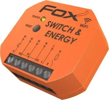 Rele Wi Fi F&amp;F Wi R1S1 P, një kanal, matje energjie, e bardhë