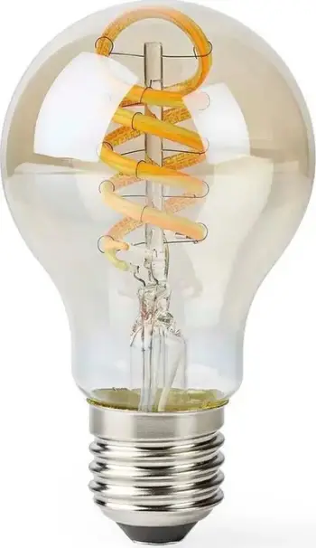 Llambë LED NEDIS Wi-Fi Smart E27 WIFILRT10A60, dritë e rregullueshme, e bardhë e ngrohtë në të ftohtë