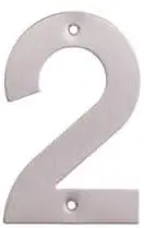 Numër shtëpie ExtraLink SS 2, 145mm, çelik inox, argjendtë