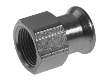 Fiting çeliku Kan-therm Steel 28 x 1/2", për presim, gri