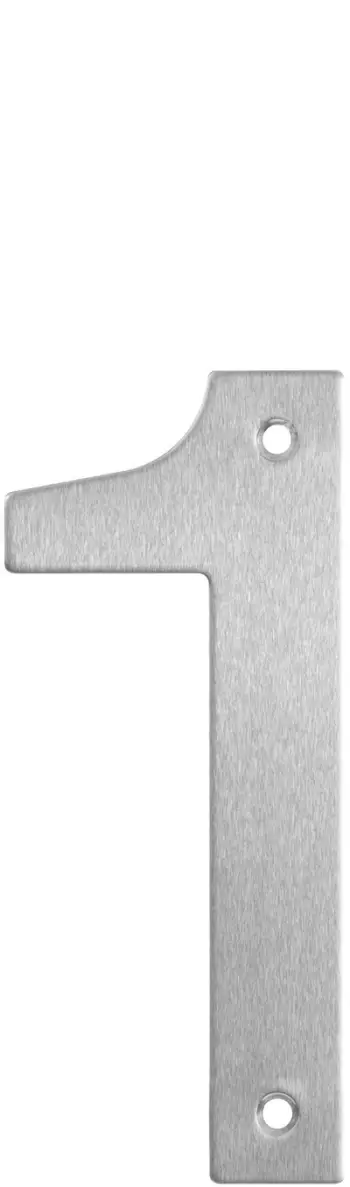 Numër shtëpie House Number SS1, çelik inox, 145mm, argjent