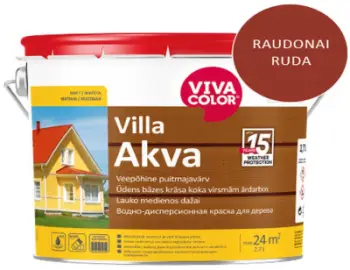 Bojë fasade Viva Color VILLA FACADE PAINT AKVA REDBR 2669X, akrilike, 2.7L, e kuqe tullë