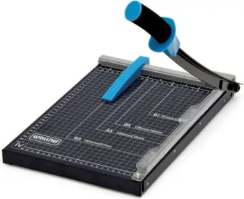 Gilotinë letre Argo GB320, format A4, gjatësi prerjeje 320mm, gri