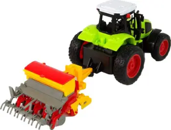 Traktor lodër me telekomandë Leantoys, R/C 1:16, me baler, i gjelbër