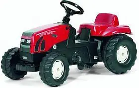 Traktor lodër me pedale Rolly Toys Rolly Kid Zetor, për fëmijë 2.5 5 vjeç, plastikë e fortë, i kuq