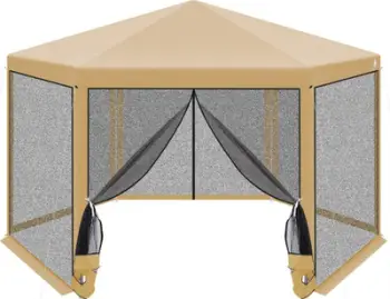 Çadër kopshti Saska Garden House, 2x2x2x2.5 m, me rrjetë kundër insekteve, e bardhë