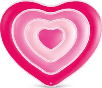 Dyshek fryrëse Intex Heart, formë zemre, njëpersonësh, i kuq