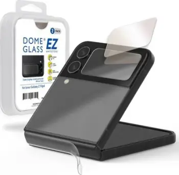 Mbrojtës ekrani Whitestone Dome për Samsung Galaxy Z Flip4, xham i temperuar, 2 copë, transparent