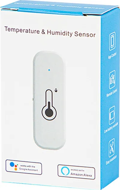 Senzor WiFi TUYA, temperaturë dhe lagështi, 2.4 GHz, i bardhë - 3