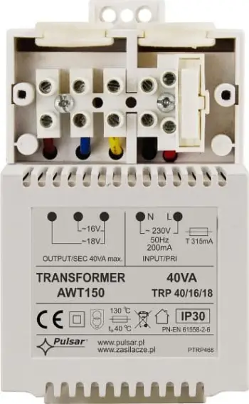 Transformator Pulsar AWT150, 40VA, 16V 18V AC