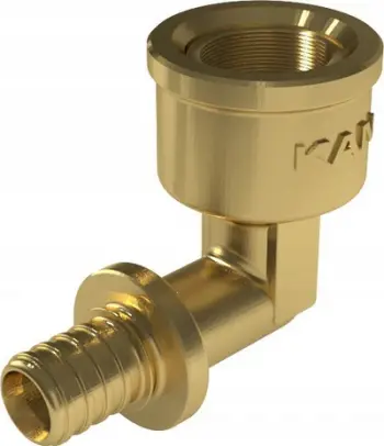 Fiting kënd 90° KAN-Therm ultraLINE, bronz, 20mm Rp 1/2"