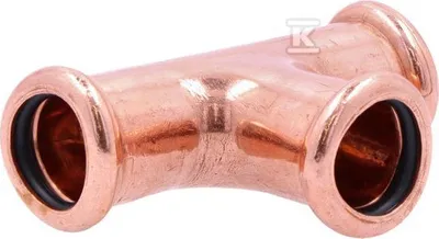 Nyje bakri T KAN-therm Copper Press Tee 15, CU-DHP, bronz - 1