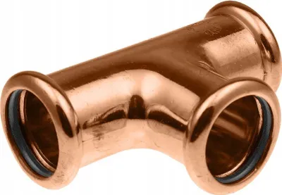 Nyje bakri T KAN-therm Copper Press Tee 15, CU-DHP, bronz - 2