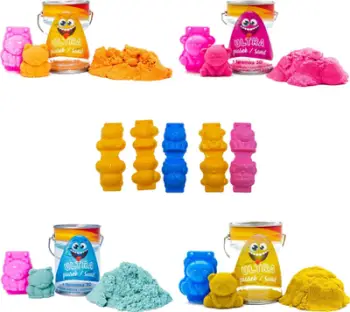 Rërë kinetike Epee Ultra Sand, kanaçe 150g, myll 3D majmun, blu