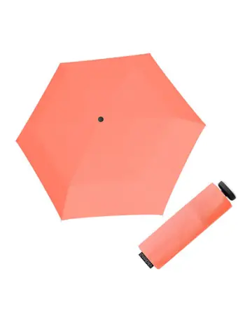 Çadër për femra Doppler Fiber Mini Compact Uni Neon Coral, portokalli