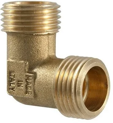 Fiting këndor TDM Brass ELBOW, 1/2" F/F, prej mesi - 1