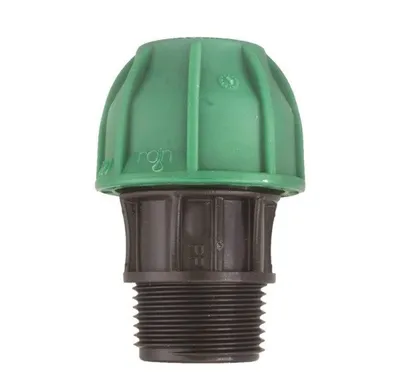 Fiting kompresioni M COMPRESSION, polipropilen, PN10, i zi - 2