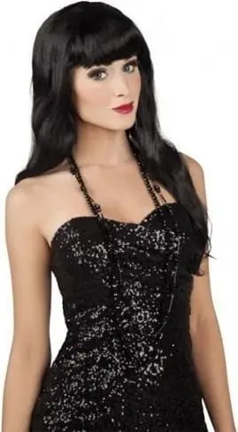 Parukë Boland Wig Chique Ladies, flokë të gjatë, e zezë