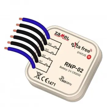 Transmetues wireless Zamel RNP-02, 4 kanale, për montim nën suva