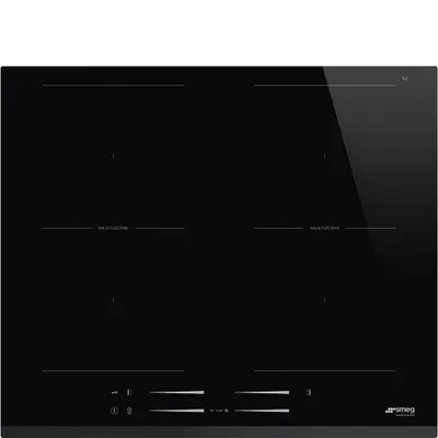 Pllakë gatimi SMEG SI2M7643B, 60cm, 7200 W, e zezë - 1