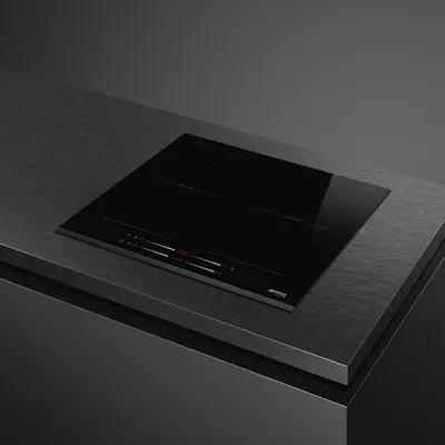 Pllakë gatimi SMEG SI2M7643B, 60cm, 7200 W, e zezë - 3