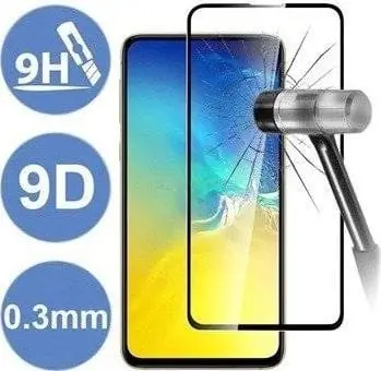 Mbrojtës ekrani xhami 9D Realme 8i, Full Glue, i zi