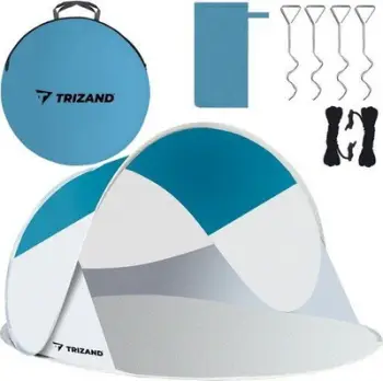 Çadër plazhi Beach Tent, 220x120x90 cm, portative, blu