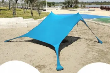 Çadër plazhi Enero Camp, pavijon turistik, material Lycra, blu