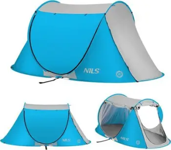 Çadër plazhi Nils Extreme NC3043, vetë-montuese, mbrojtje UV, blu