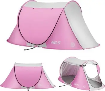 Çadër plazhi Nils Extreme NC3043, vetë-montuese, mbrojtje UV, rozë