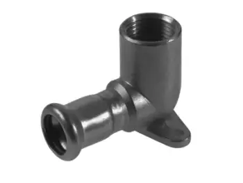 Fiting nën rubinet KAN‑therm, inox, 15mm, 1/2", me veshë