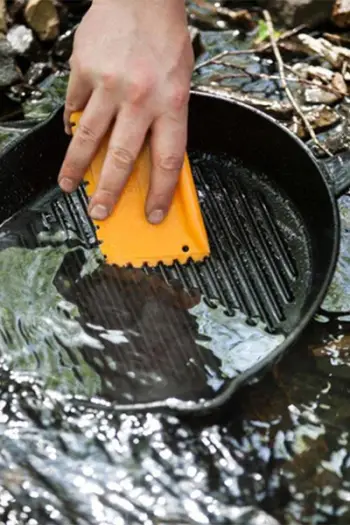 Skrap pastrimi Petromax, për tenxhere gize dhe tiganë, plastikë rezistente ndaj nxehtësisë