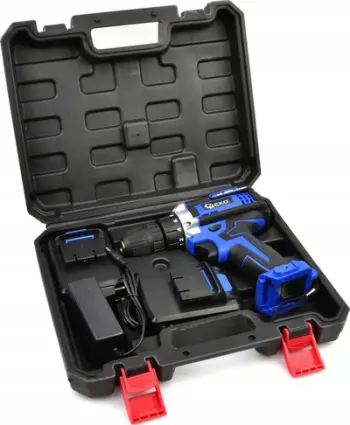 Trapan me bateri Geko G80655, 21V, 2x bateri 2Ah, blu