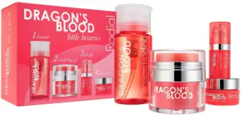 Set për kujdesin e fytyrës Rodial Dragons Blood Little Luxuries, hidratues, për udhëtim, multifolor