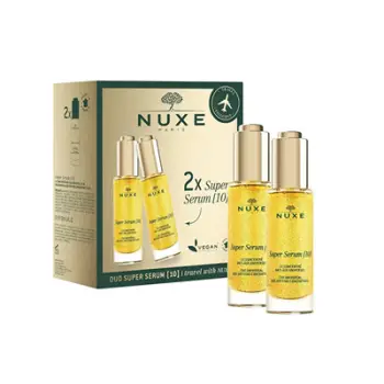 Set për kujdesin ndaj lëkurës Nuxe Duo Super Serum Anti-Aging Serum Gift Set, serum 2 x 30 ml