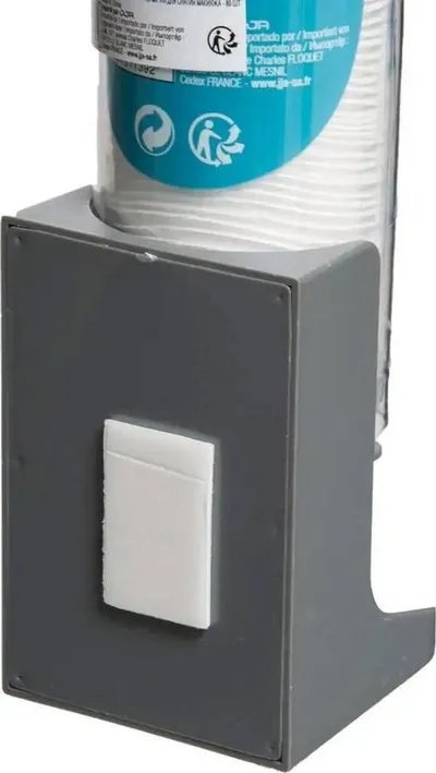 Dispenser për pambukë kozmetikë Home, montim në mur, plastikë, transparent - 3