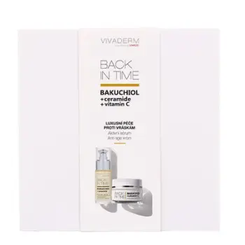 Set për kujdesin ndaj lëkurës Vivaco Bakuchiol Gift Wrap, krem për fytyrë 50 ml + serum 30 ml