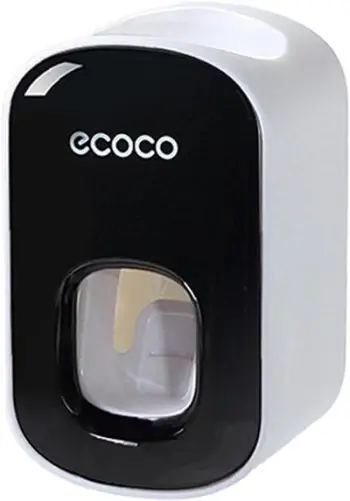 Dispenser për pastë dhëmbësh, e zezë dhe gri. ECOCO