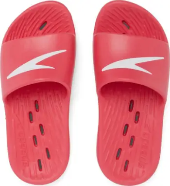 Shapka fëmijësh Speedo Junior Slide, të kuqe