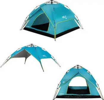 Çadër turistike Nils Extreme NC7819, për 3 persona, automatike, jeshile