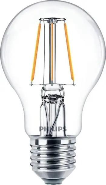 Llambë LED Philips 77759300, E27, 4.3W 40W ekuivalente, dritë e bardhë e ngrohtë, paketim 2 copë