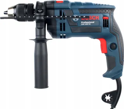 Trapano me goditje Bosch Professional GSB 1600 RE, 701W, blu - 4