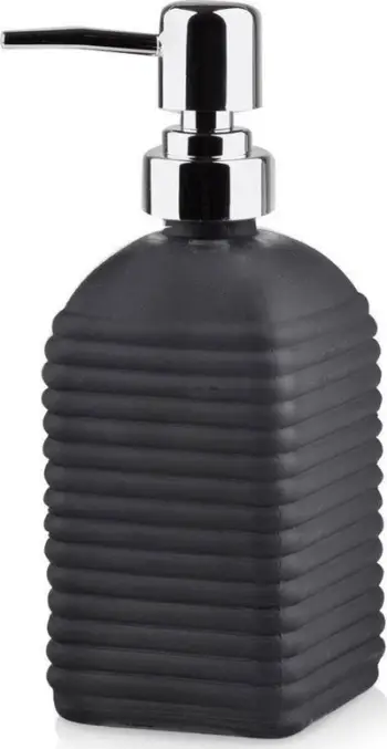 Dispenser sapuni BLACK, 450ml, xham, i zi mat
