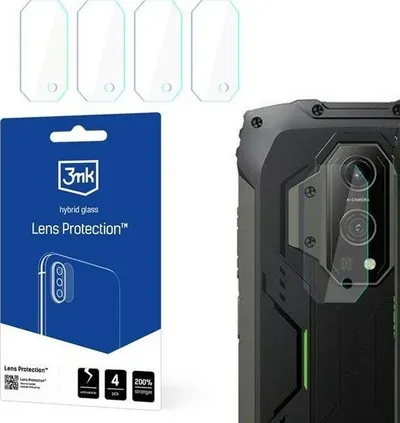 Mbrojtës kamerë 3MK Lens Protect për Blackview BV9300, set 4 copë, transparent - 1