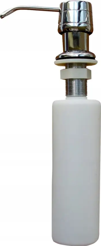 Dispenser sapuni kuzhine, 350ml, pompë rimbushëse, i bardhë