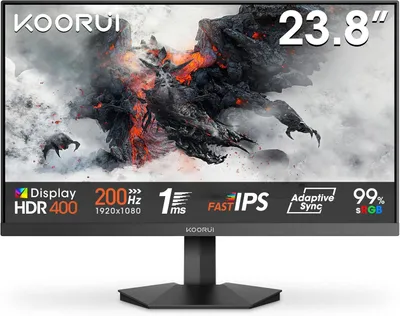 Monitor HP KOORUI G2411P, 23.8", IPS, Full HD, i zi - 1