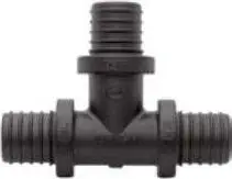 Nyje T plastike KAN-therm Push PPSU, 25x3.5 25x3.5 18x2.5, për tuba PE-Xc PE-RT